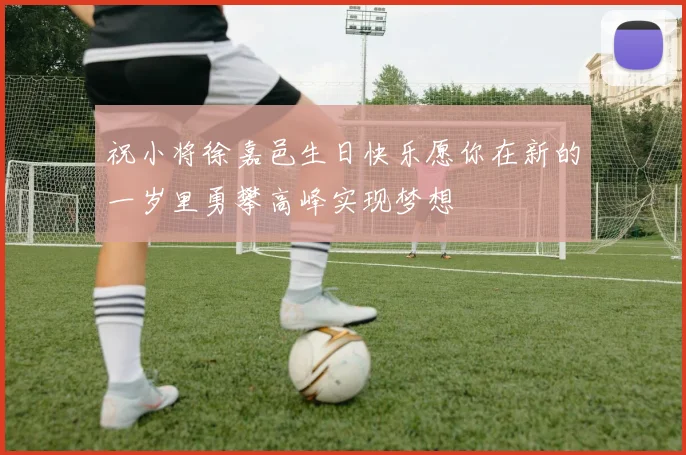 祝小将徐嘉邑生日快乐愿你在新的一岁里勇攀高峰实现梦想